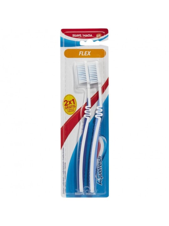 AQUAFRESH CEPILLO SUAVE 2X1