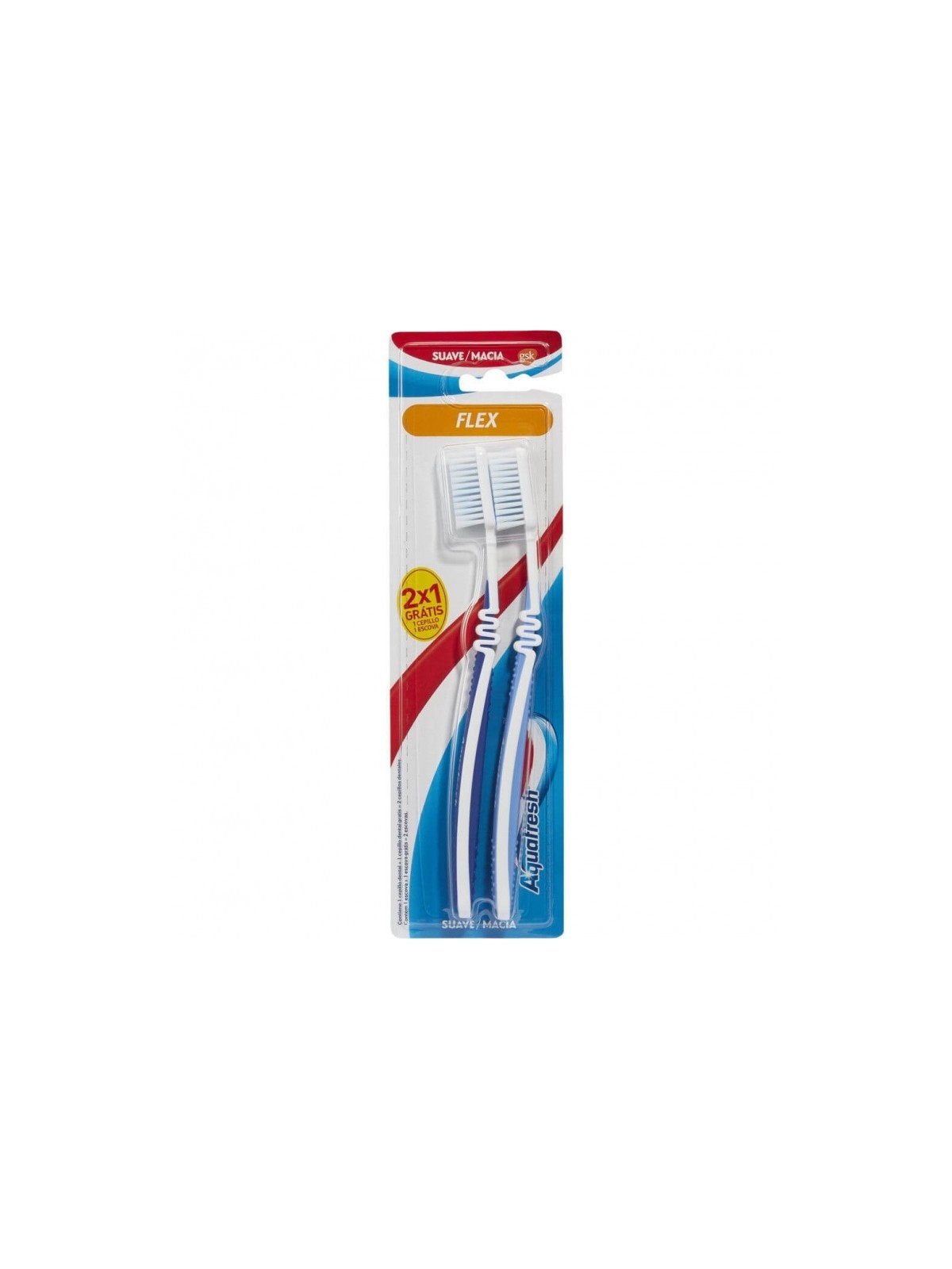 AQUAFRESH CEPILLO SUAVE 2X1