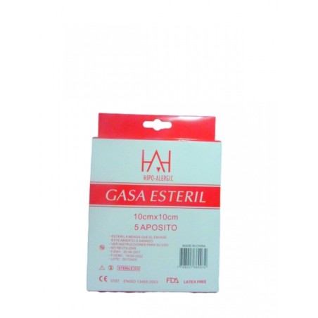 APOSITO GASA ESTERIL 10X10 CM X5U