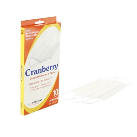 CRANBERRY MASCARILLA BLANCA C/ELAST X10