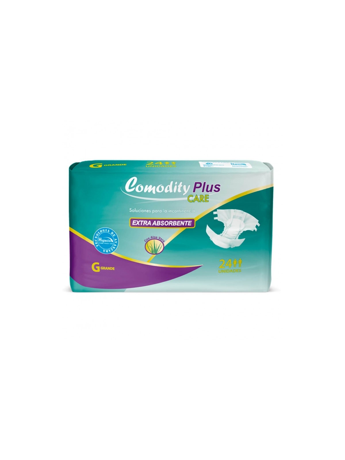 PAÑALES COMODITY PLUS TALLA  G X 24U