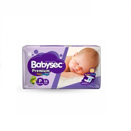 BABYSEC PAÑAL BEBE PREMIUM P X24