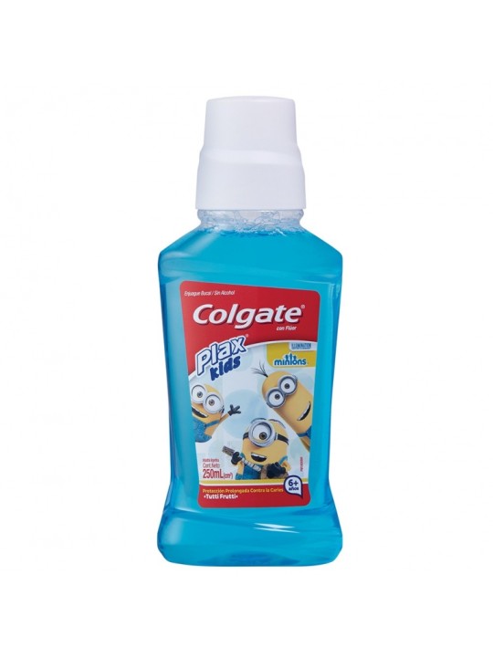 COLG PLAX KIDS ENJ BUCAL SIN ALCOHOL 250ML