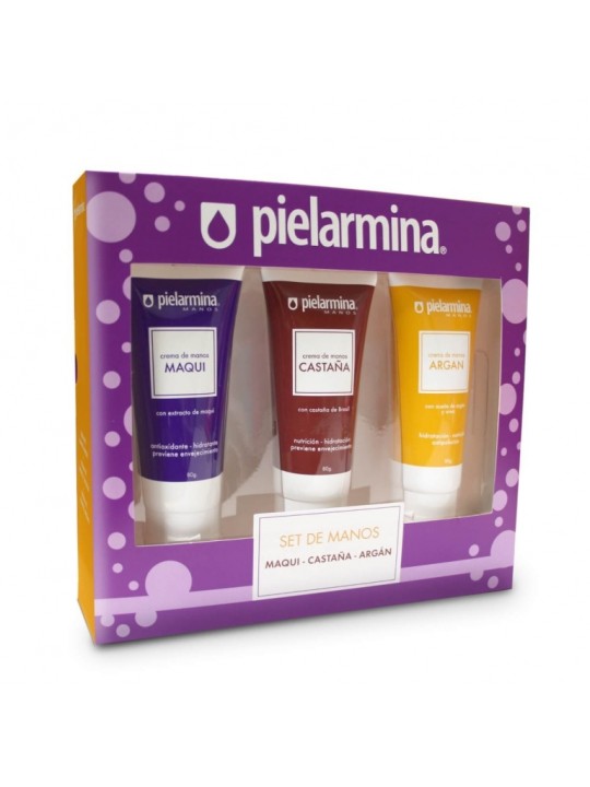 ESTUCHE PIELARMINA MAQUI X 80GR + CASTAÑA X 80GR + ARGAN X 80GR