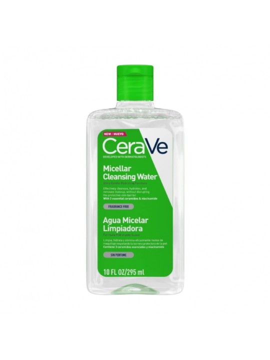 CERAVE AGUA MICELAR LIMPIADORA SIN PERFUME 295ML