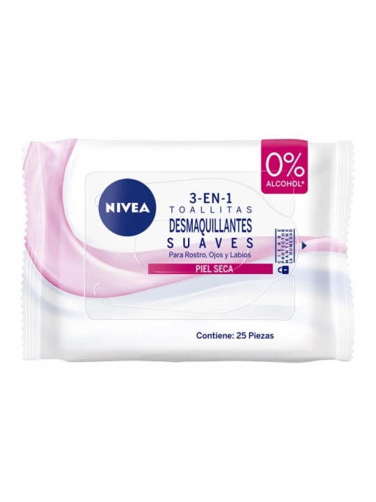 NIVEA TOALLAS DEMAQUILLADORAS SECA SENSIBLE