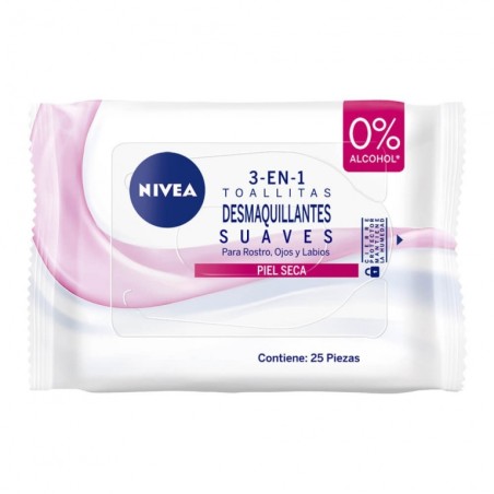 NIVEA TOALLAS DEMAQUILLADORAS SECA SENSIBLE