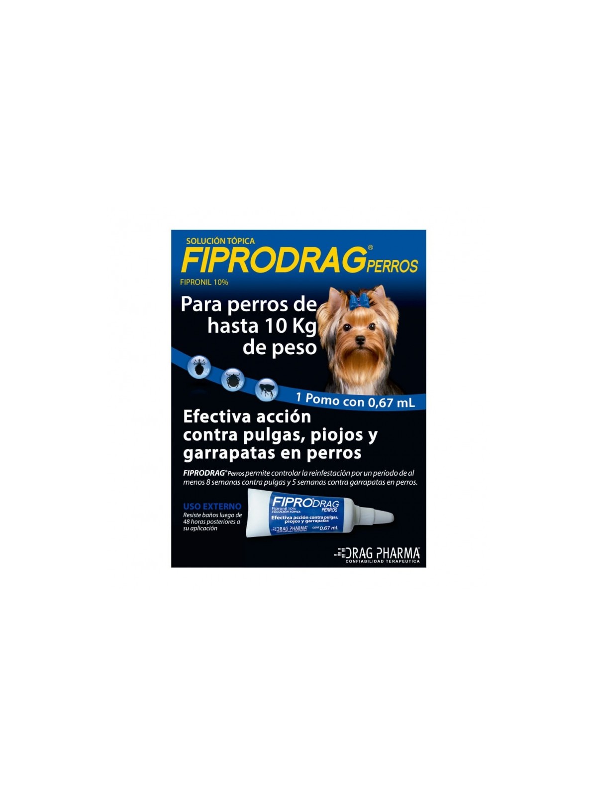 FIPRODRAG PERROS 10  KILOS