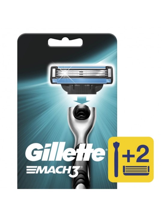 GILLETTE MACH 3 PIEL NORMAL  MAQUINA  C/REPUESTO