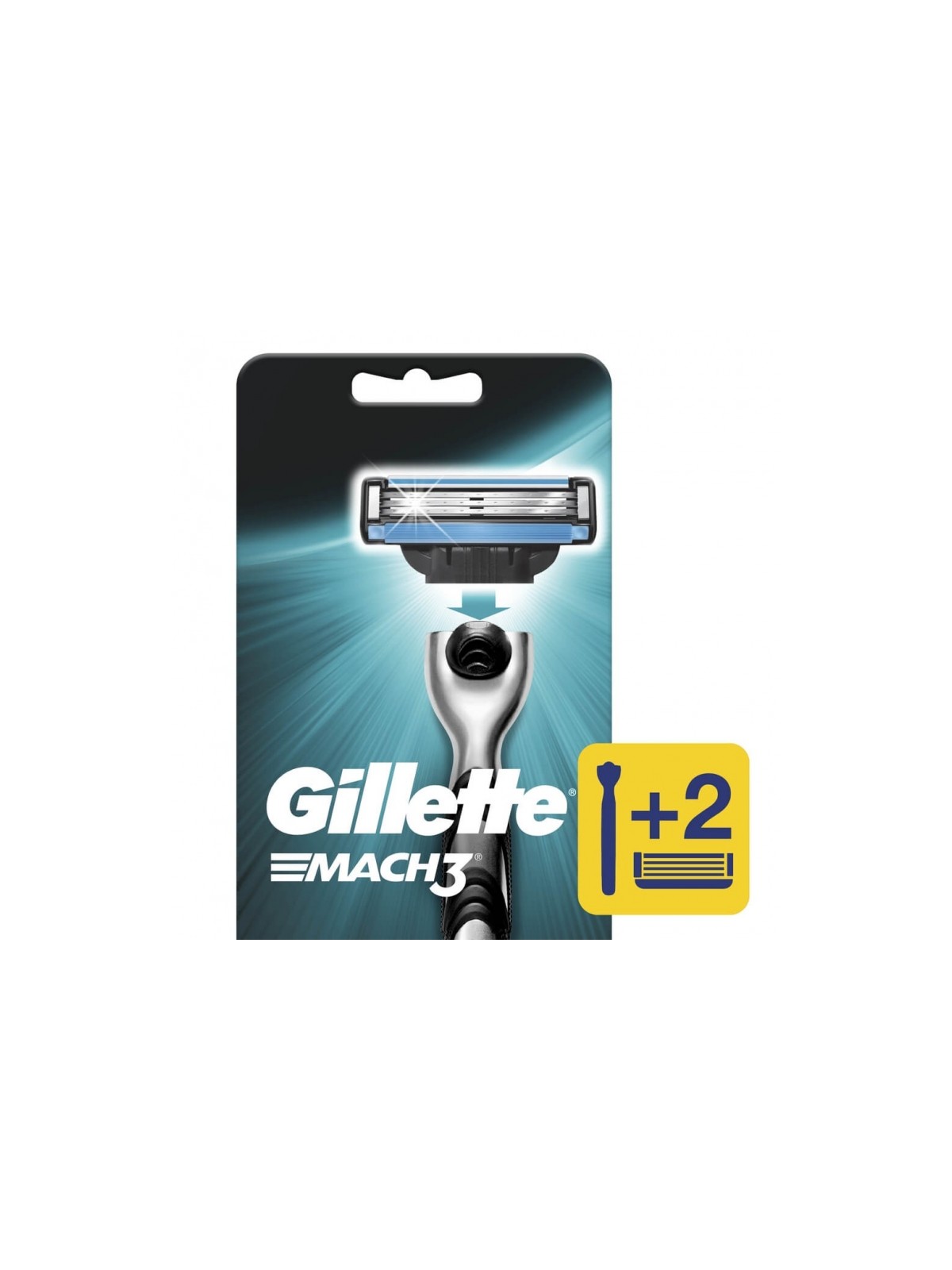 GILLETTE MACH 3 PIEL NORMAL  MAQUINA  C/REPUESTO