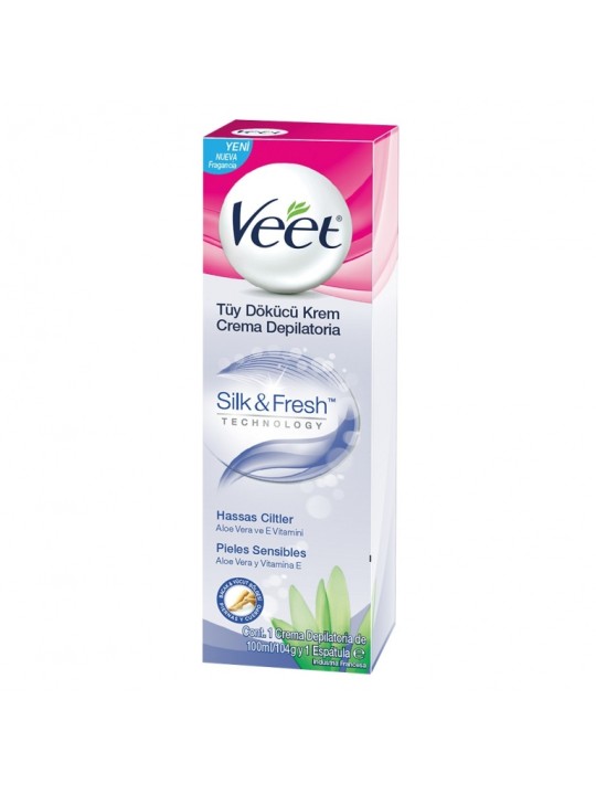 VEET SILKY FRESH CREMA DEPILATORIA P/SENSIBLE X 100 ML