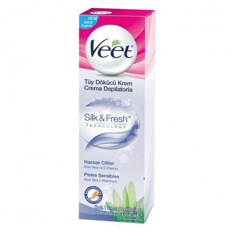 VEET SILKY FRESH CREMA DEPILATORIA P/SENSIBLE X 100 ML