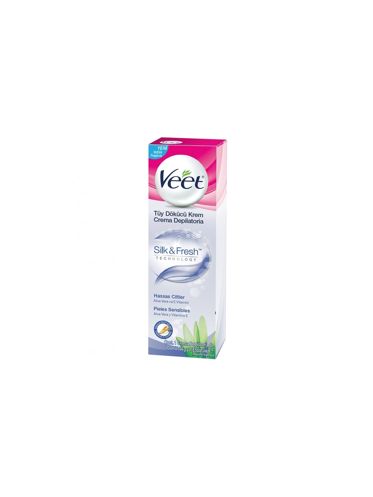 VEET SILKY FRESH CREMA DEPILATORIA P/SENSIBLE X 100 ML