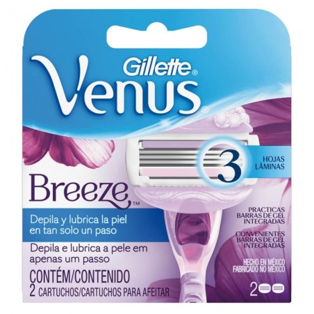 GILLETTE VENUS BREEZE MUJER CARTUCH.X2