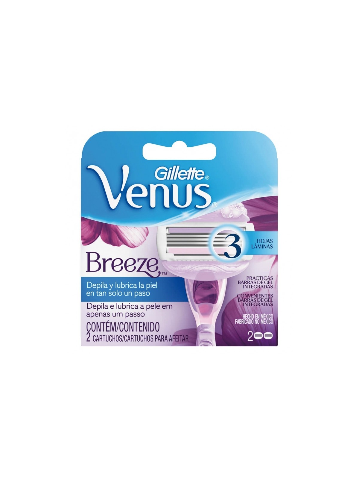 GILLETTE VENUS BREEZE MUJER CARTUCH.X2