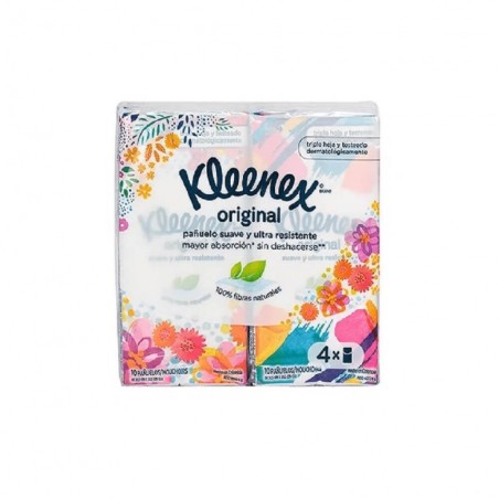 KLEENEX PANUELO DESECHABLE 10 U X 4 PAQ