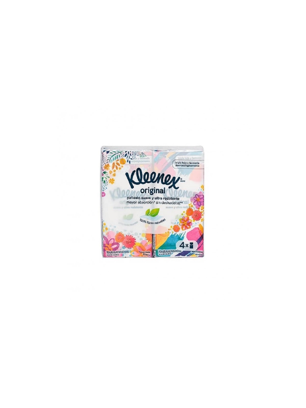 KLEENEX PANUELO DESECHABLE 10 U X 4 PAQ