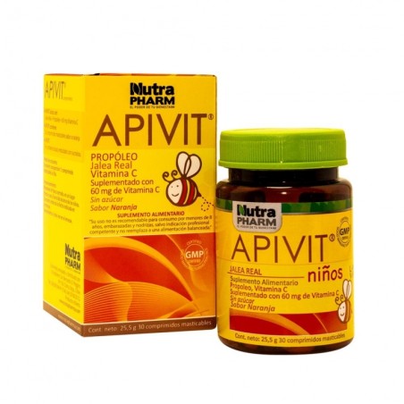 APIVIT  NIÑOS PROPOLEO + VITAMINA C X 30 CAP