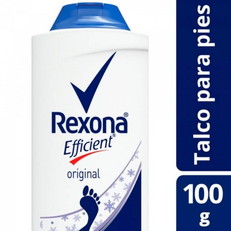 REXONA EFFICIENT TALCO PIES  X100 G