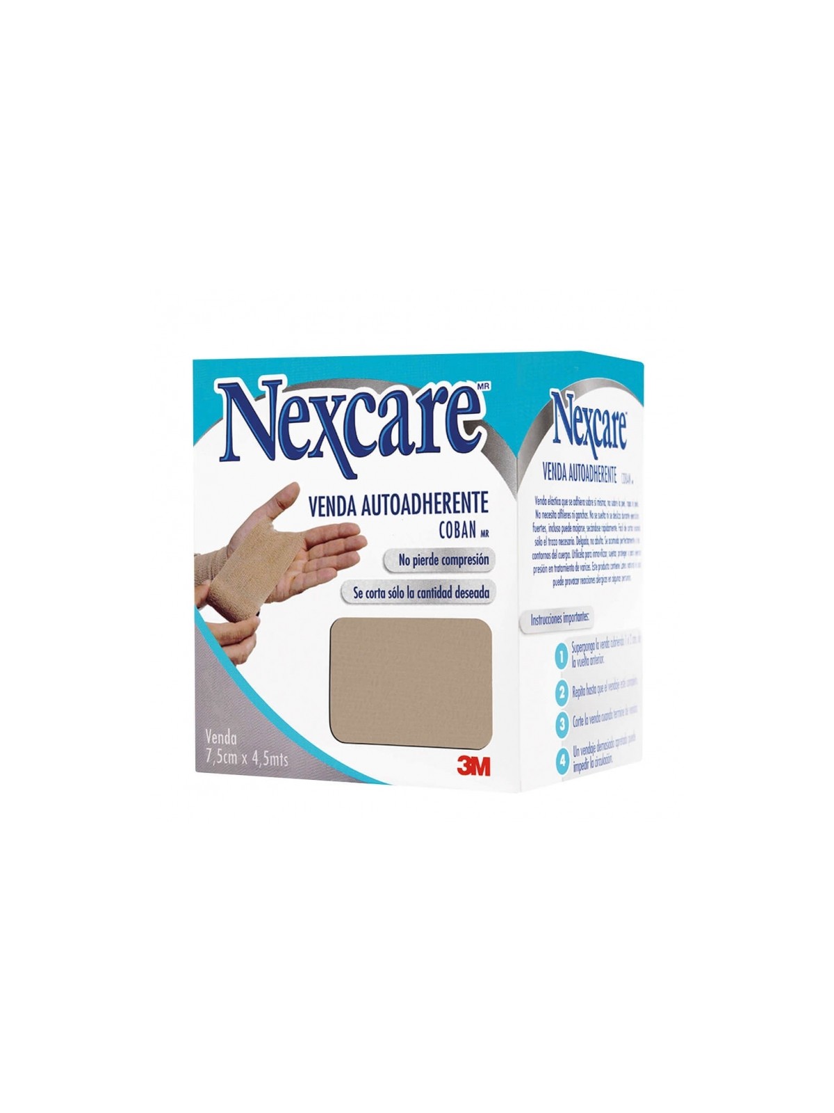 NEXCARE 3M COBAN 7,5CMX4,5MTS.BRONCE