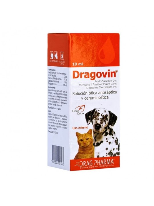 DRAGOVIN SOL OTICA/CERUMINOLITICA X 10 ML