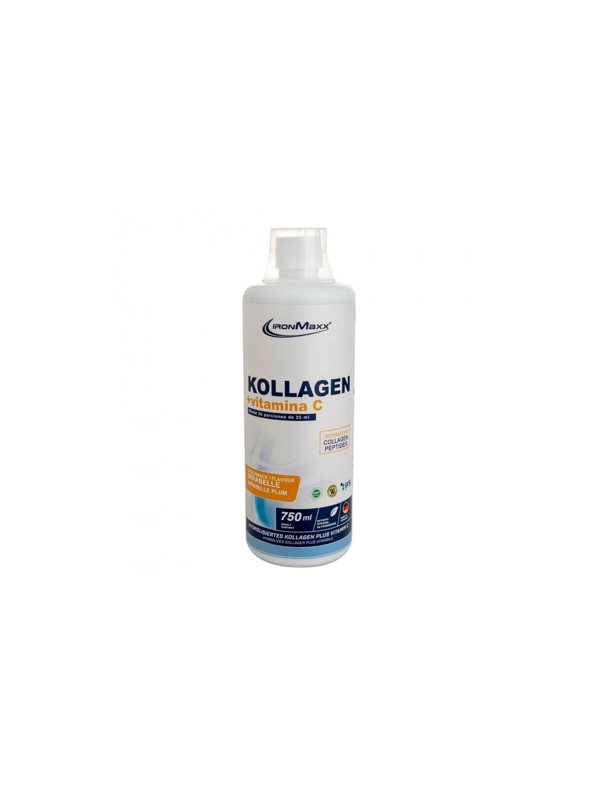 COLAGENO PLUS CON VITAMINA C X 750 ML IRONMAXX