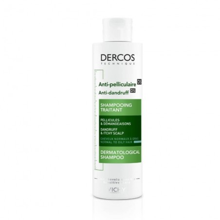 VICHY DERCOS SH. ANTICASPA DS CABELLO NORMAL A GRASO X 200ML