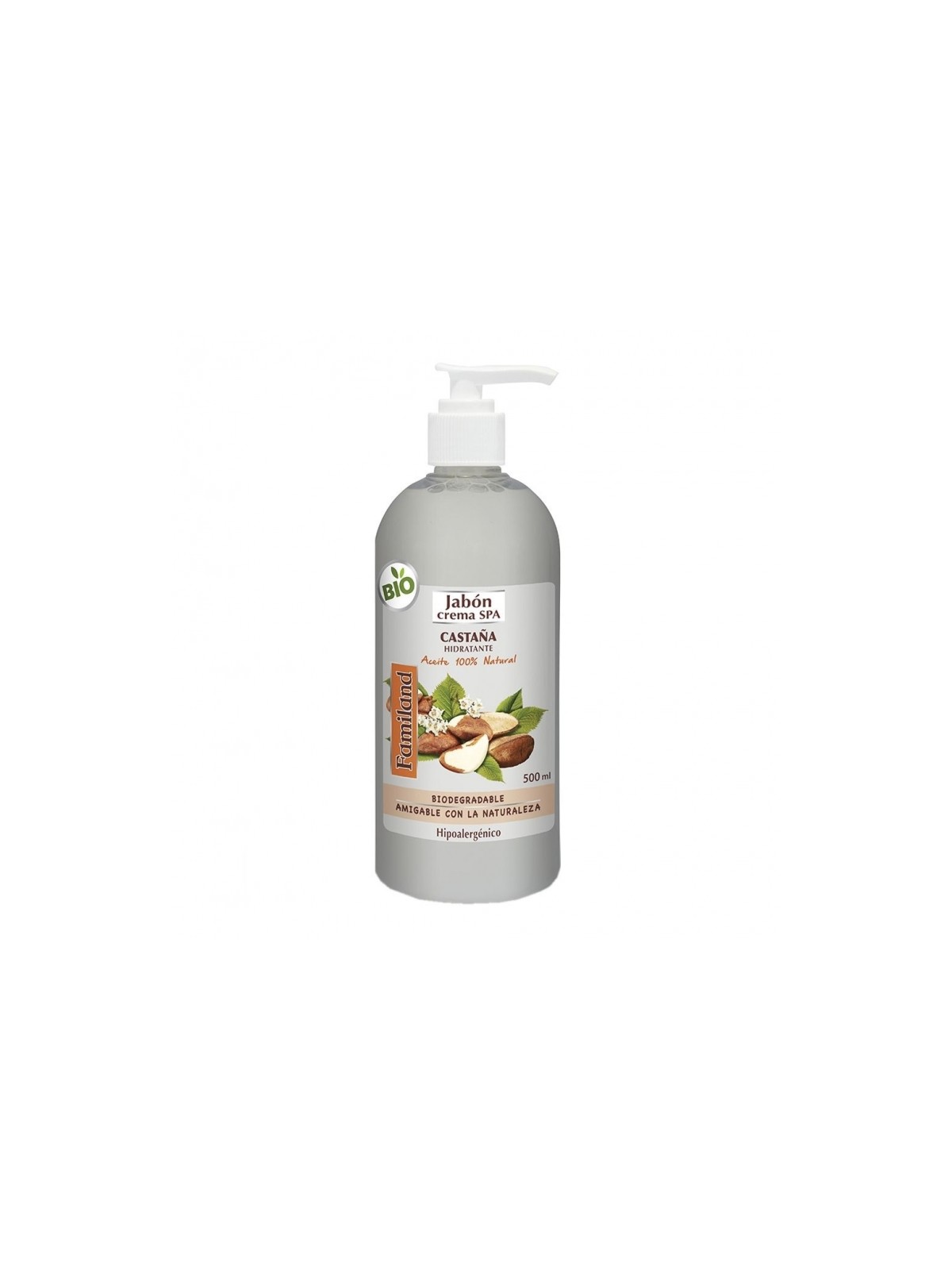 FAMILAND JABON CASTAÑA C/VALVULA 500ML