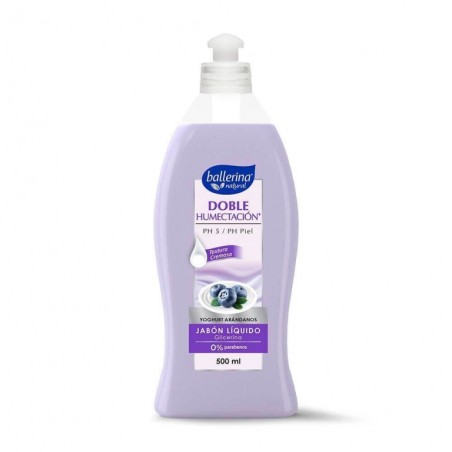 BALLERINA JABON DOBLE HUMECT ARANDANOS X 500 ML