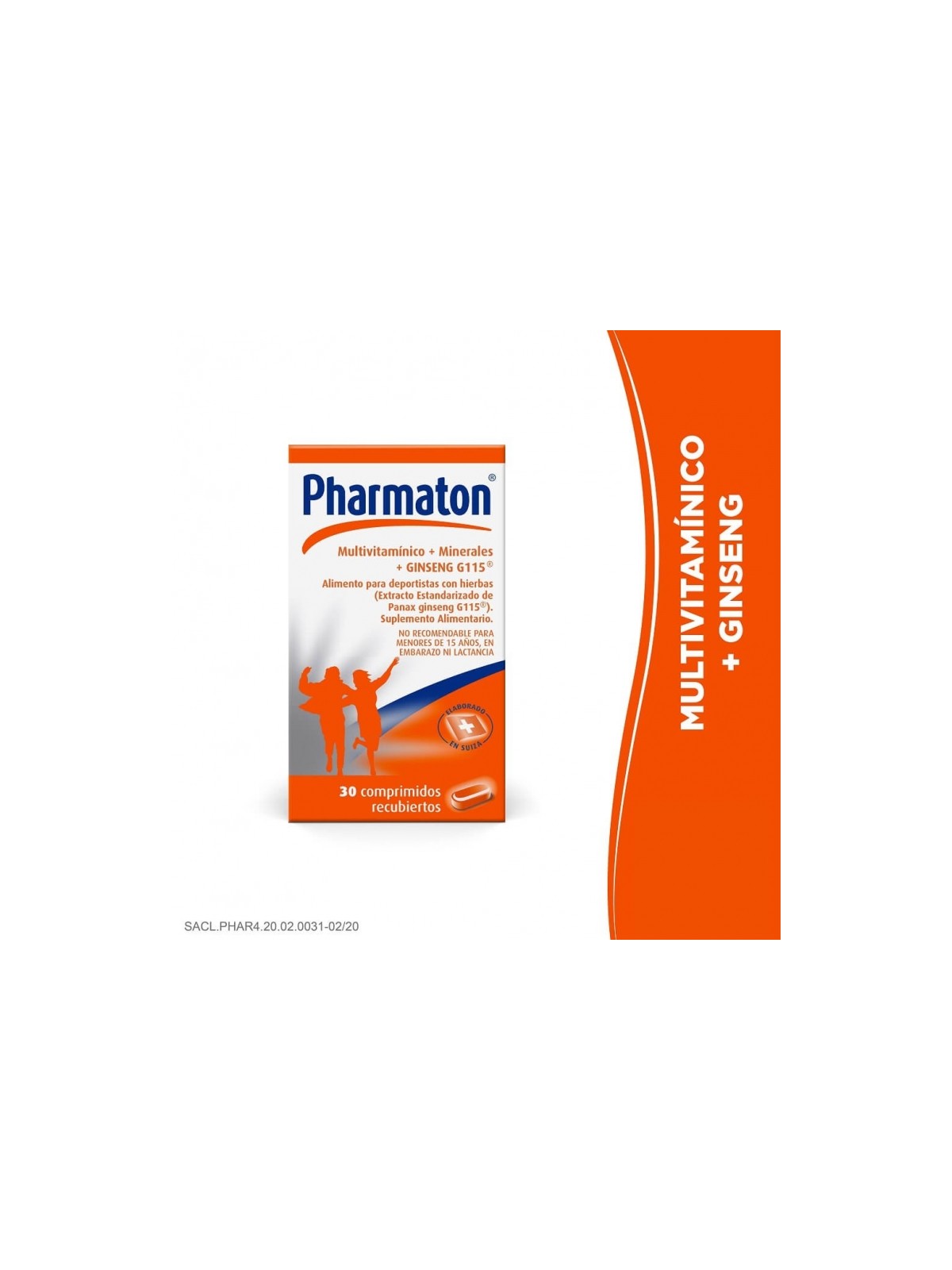 PHARMATON MULTV+MINERALES+GINSENG X 30COM