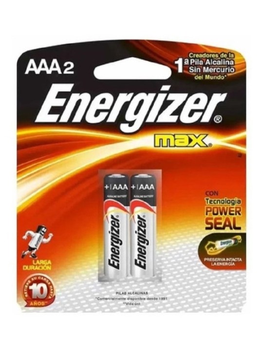 ENERGIZER MAX PILAS ALCALINAS AAA x 2