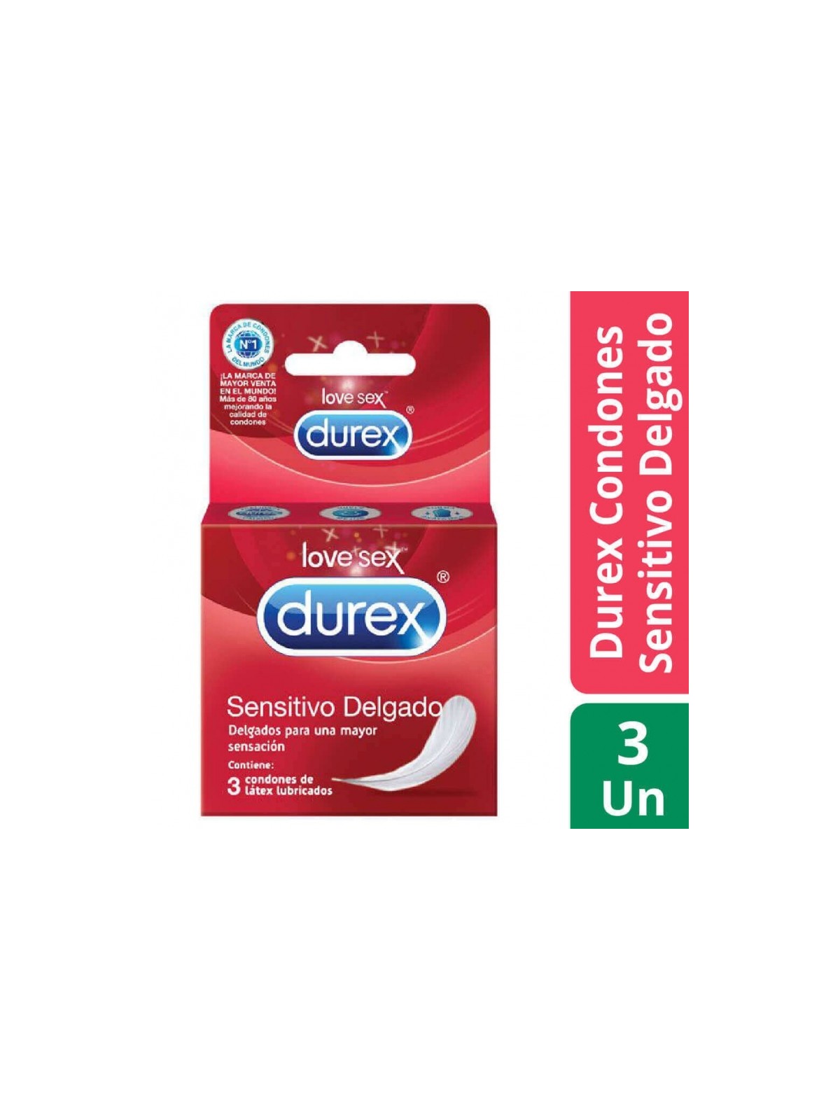 DUREX SENSITIVO DELGADO X 3