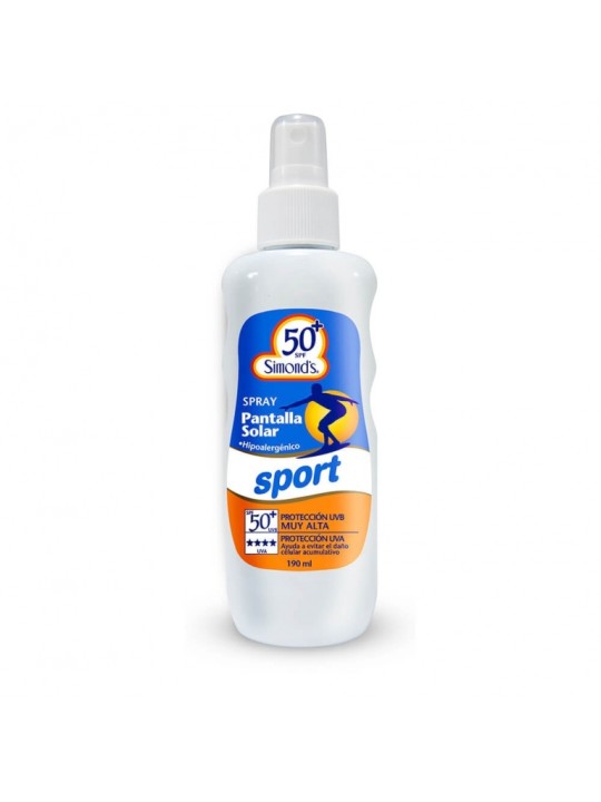 SIMONDS PANTALLA SOLAR SPORT SPRAY F/50 +190ML