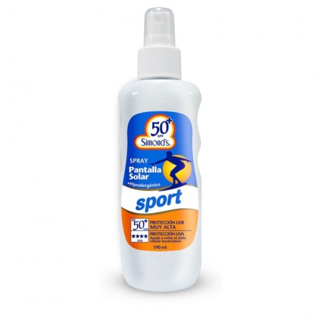 SIMONDS PANTALLA SOLAR SPORT SPRAY F/50 +190ML