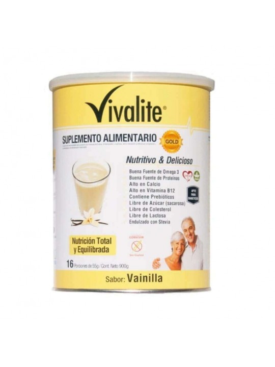 VIVALITE SUPLEM GOLD VAINILLA X 900 G