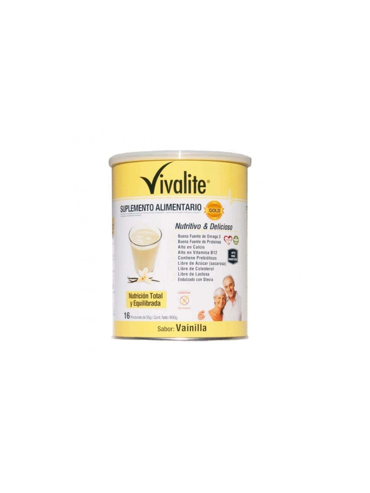 VIVALITE SUPLEM GOLD VAINILLA X 900 G