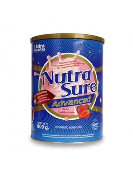 NUTRASURE AVANCE FRUTILLA PVO X 800GR