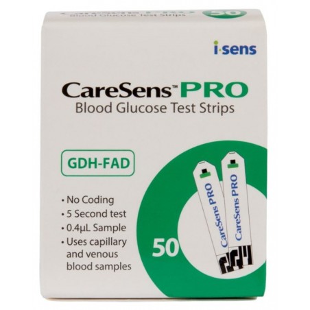 CARESENS PRO TIRAS REACTIVAS X 50 UNID