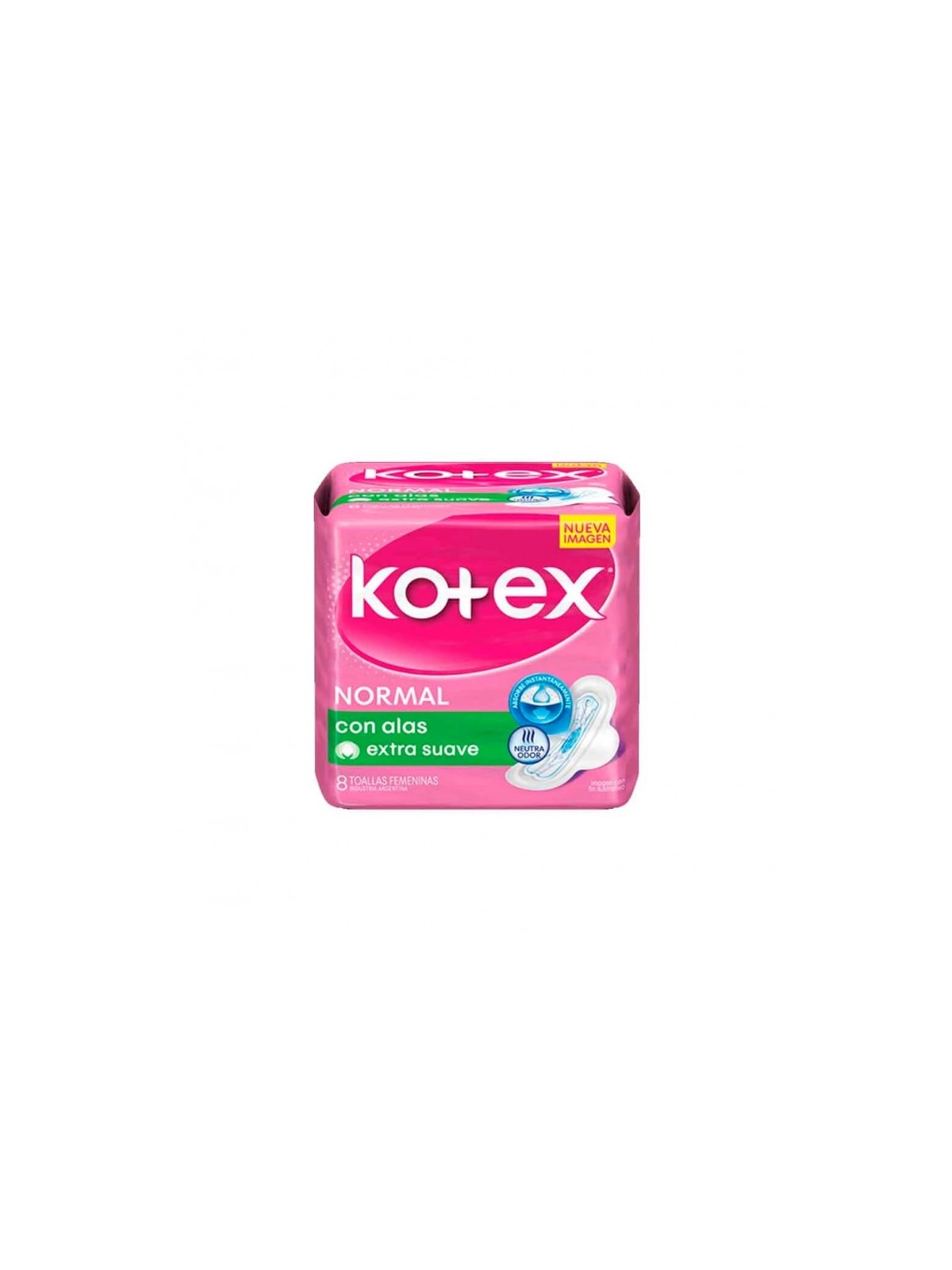 KOTEX NORMAL C/ALAS EXTRA SUAVE X8