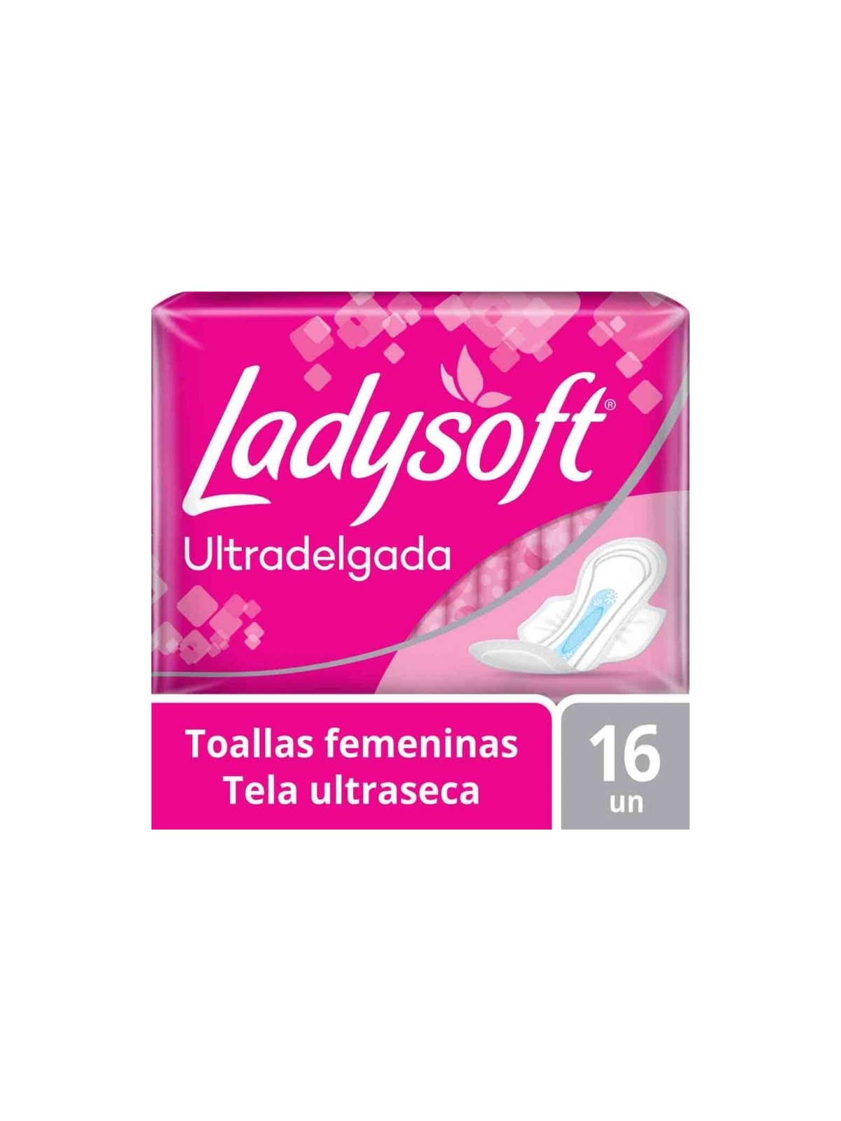 LADYSOFT ULTRA DELGADA TELA MALLA ULTRASECA C/ALAS X16