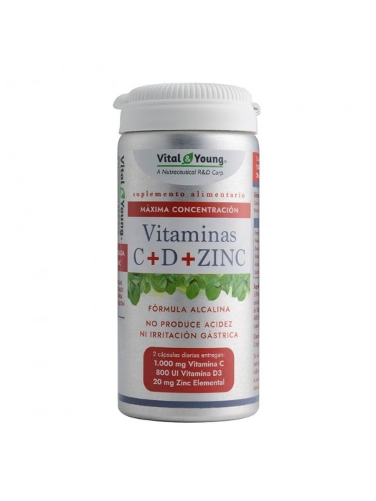 VITAMINA C+D+ZINC 615MG X 60 CAP