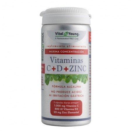 VITAMINA C+D+ZINC 615MG X 60 CAP