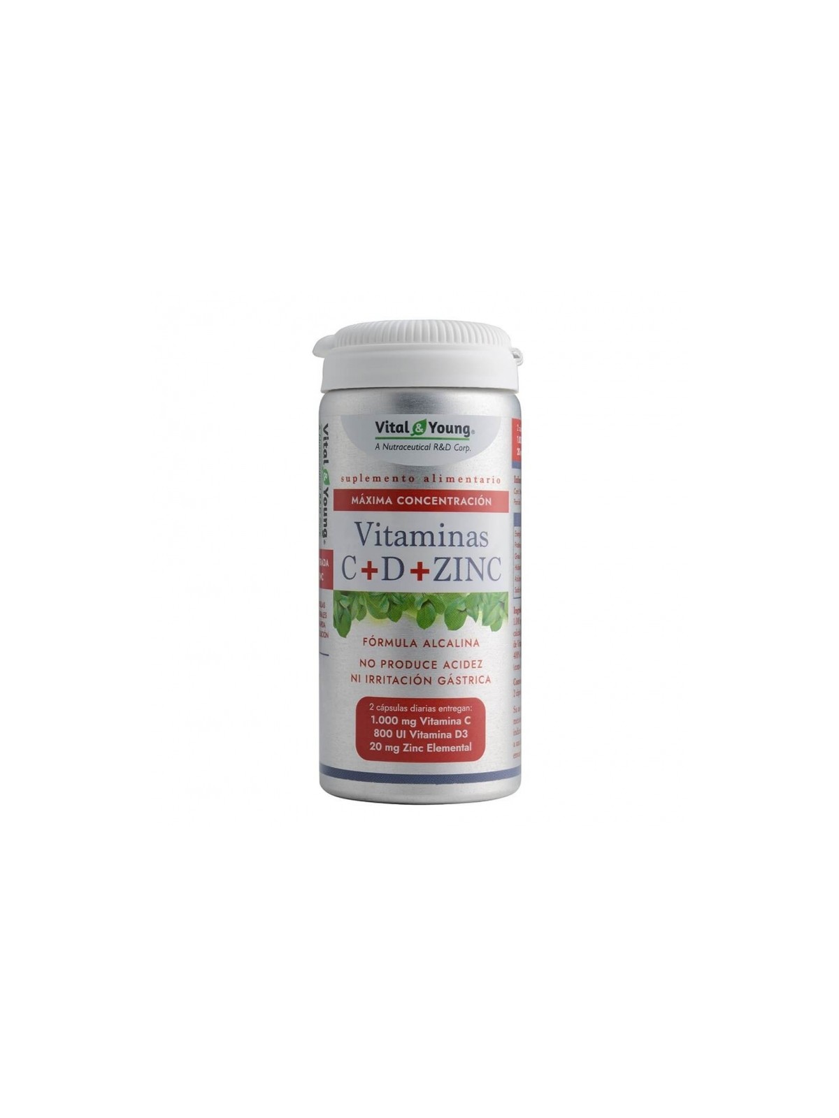 VITAMINA C+D+ZINC 615MG X 60 CAP