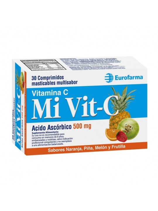 MIVIT C SABOR 500mg X30COM.MAST.