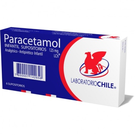 PARACETAMOL PED.125mg X6SUP.