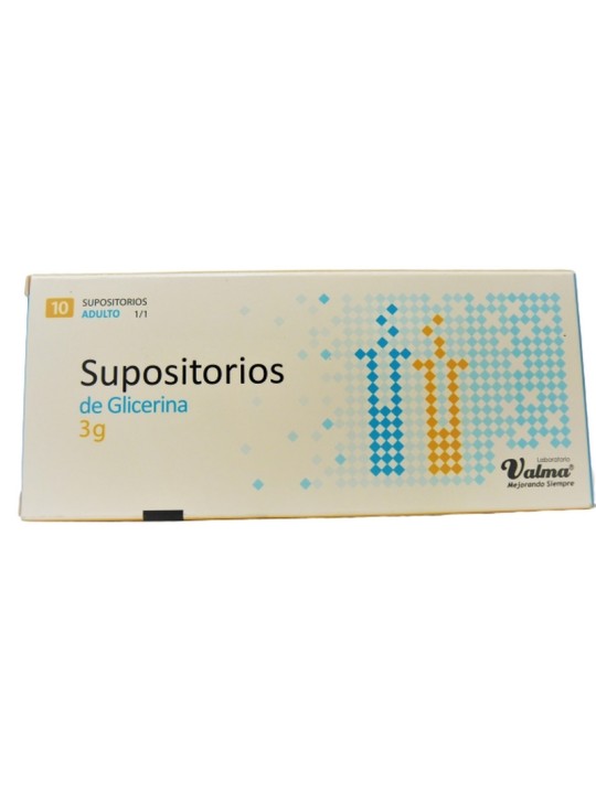 SUPOSITORIO GLICERINA ADULTO 1/1 3G X 10