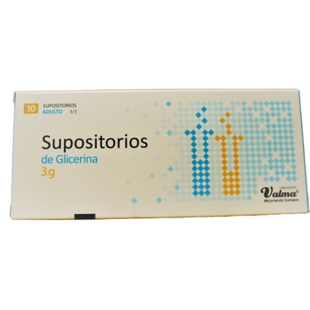 SUPOSITORIO GLICERINA ADULTO 1/1 3G X 10