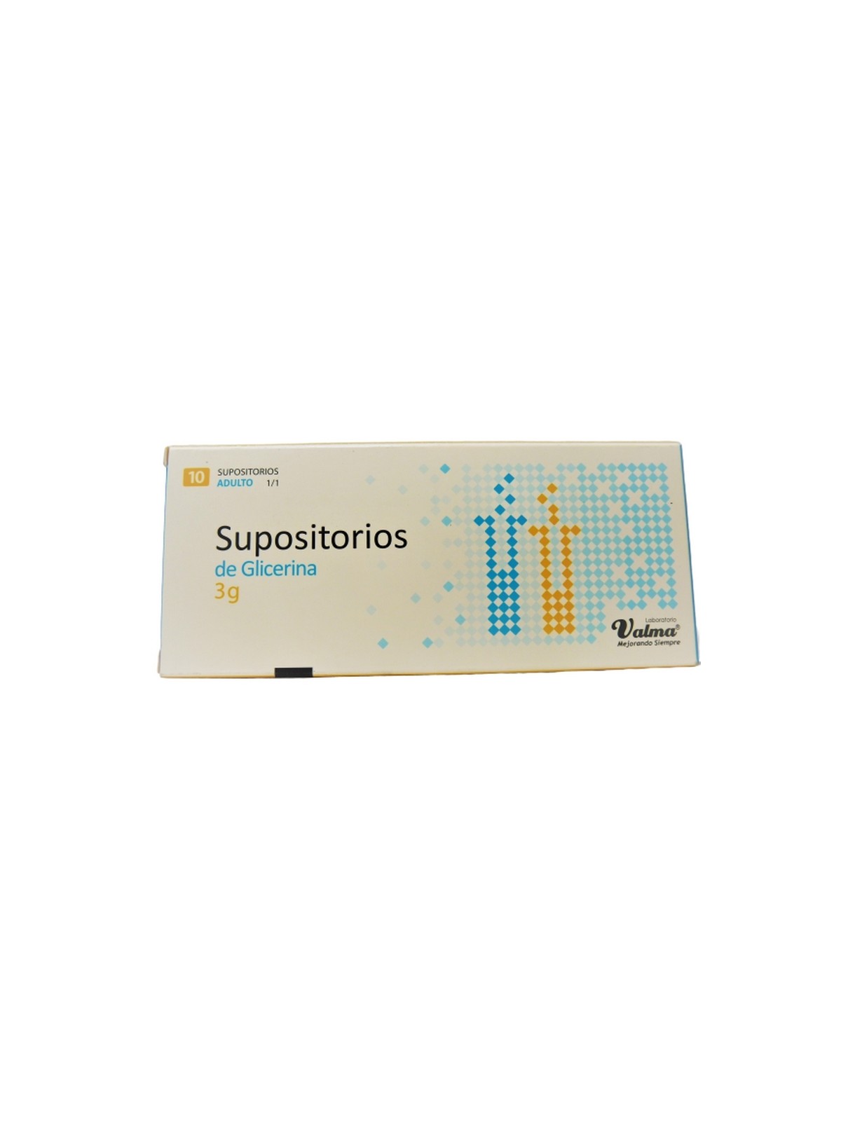 SUPOSITORIO GLICERINA ADULTO 1/1 3G X 10