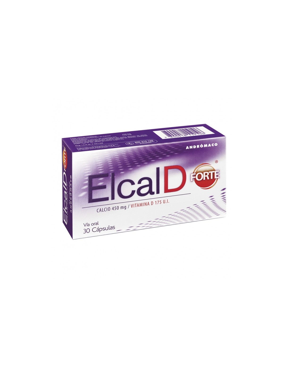 ELCAL D FTE.CAP.450MG/175UI X30CAP