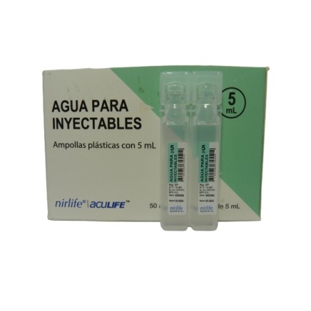 AGUA INYECTABLES 5ml X 50AMP